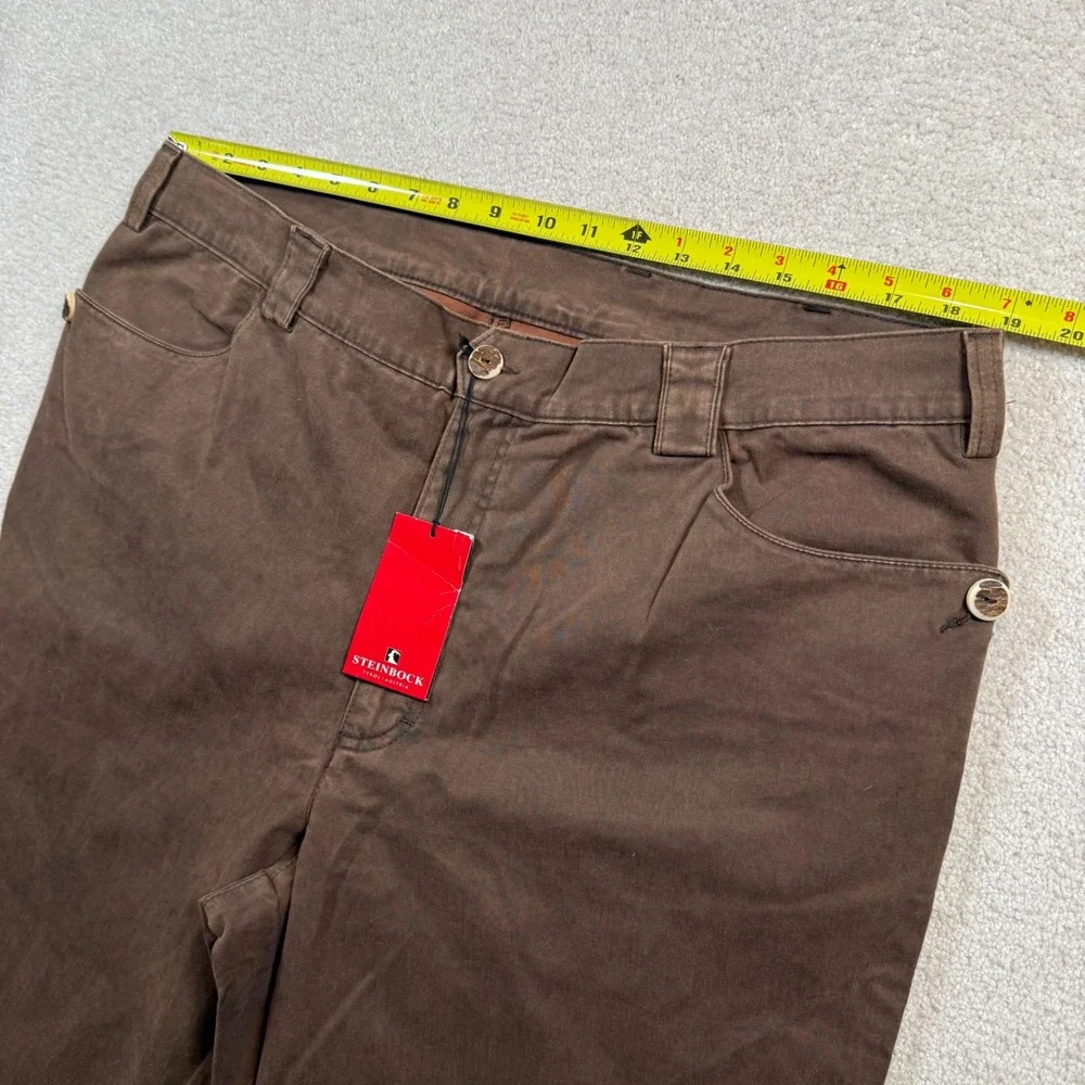 NEW Steinbock Tyrol Austria Clemens Washed Brown Trousers Mens EU60 US50cm (38